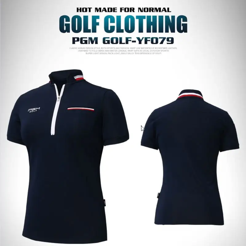 Pgm Golf, женские летние юбки, костюм, женская рубашка с коротким рукавом, плиссированная юбка, быстросохнущая дышащая юбка для похудения, наборы, D0352