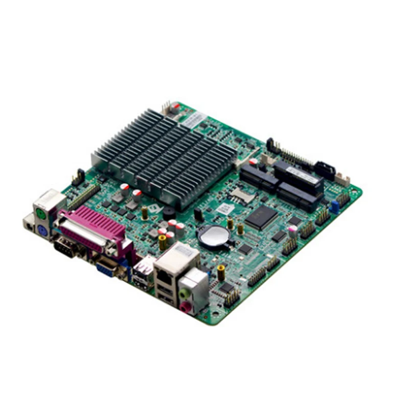 Fanless Mini-ITX Motherboard with Celeron Processor J1900 onboard Duad Core mSATA SATA Dual Lan 9*USB 2*COM Dual Display