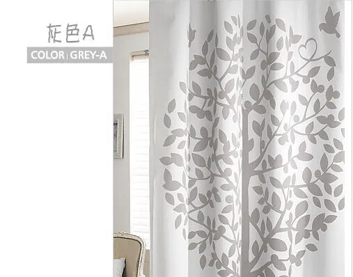 MYRU New arrival Finished curtains home curtains tree curtains grey