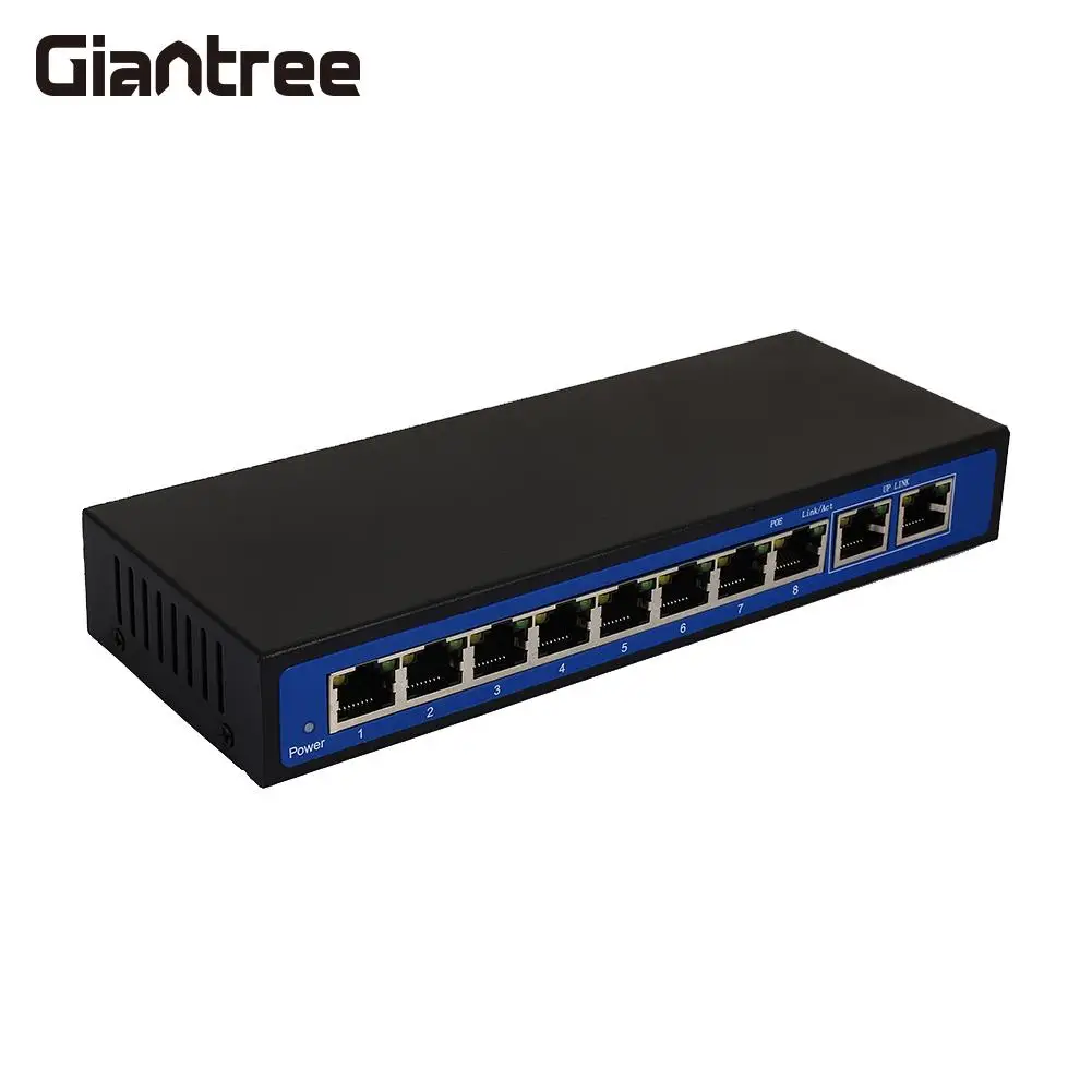 

8 PoE Injector Poe Network Switches Universal IP Camera POE Ethernet Switch Power Over Ethernet 250M POE Switch