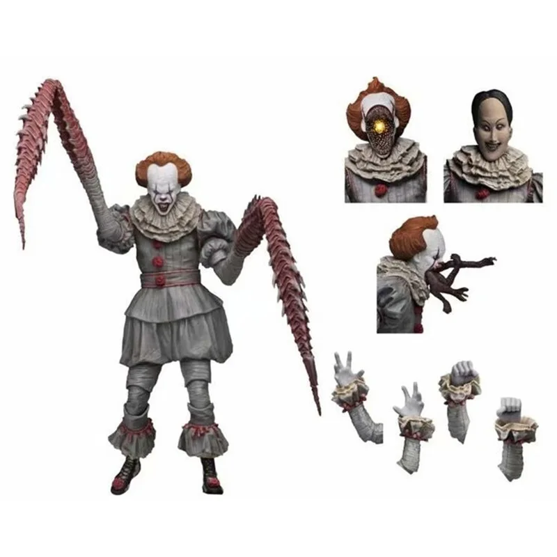 18 см NECA Stephen King's It Ultimate Pennywise танцующий клоун ПВХ фигурка коллекционная игрушка