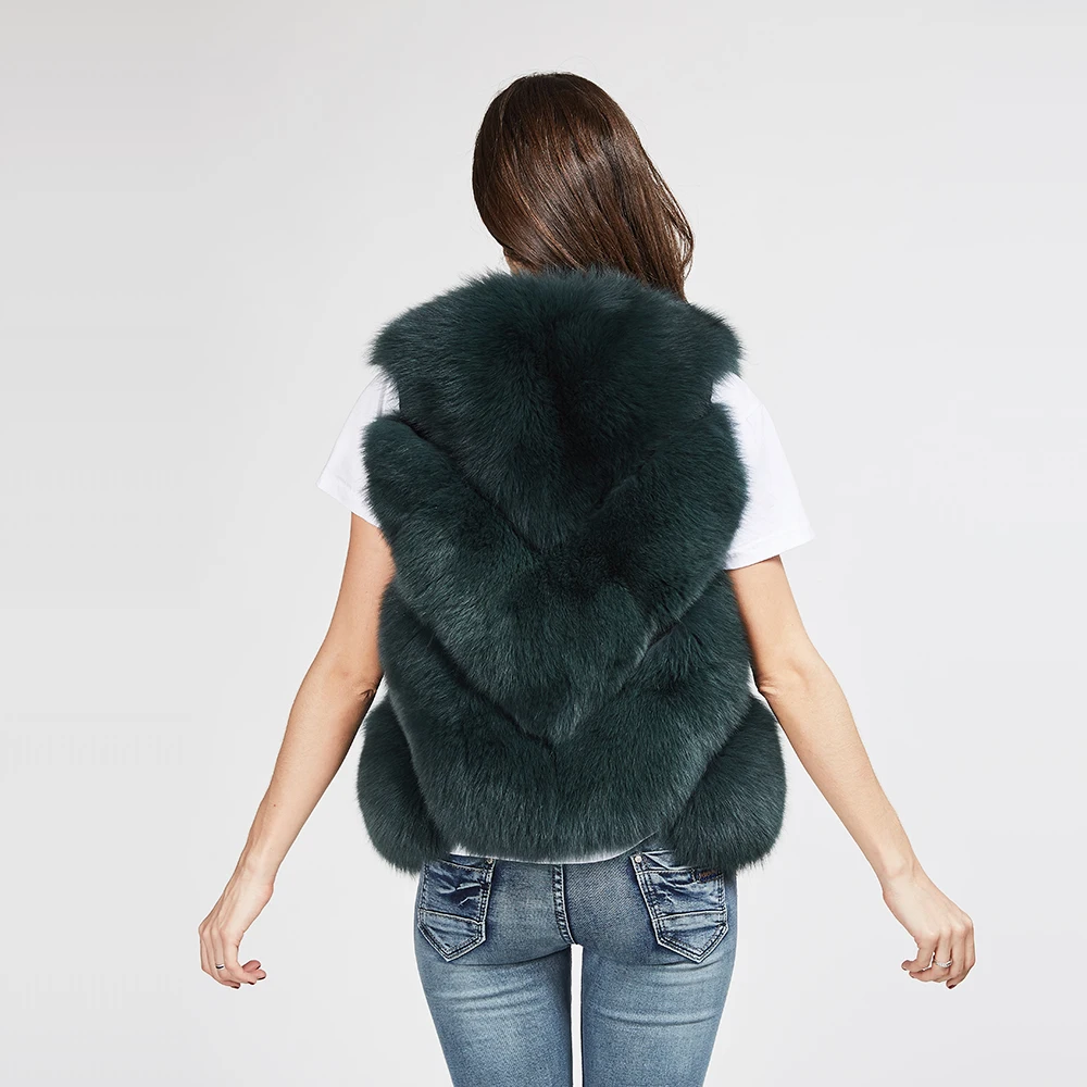 Couleurs Femmes Gilet Réel De Renard 2 Maylofuer Lady Fourrure Naturel BqzwUfP