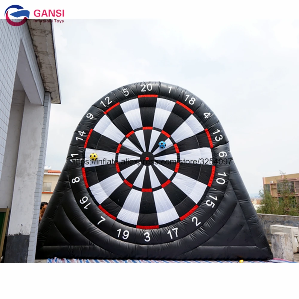 2018 Funny Sport Inflatable Human Football Darts Game,5M Height Giant Inflatable Football Dart Board With Cheap Factory Price customized inflatable soccer dart board football kick dartboard target sport games sticky ball shooting for sale