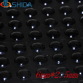 

500 PCS 6mm*2.5mm Black Soft Self Adhesive Anti Slip Bumpers Silicone Rubber Feet Pads,Rounded Sticky Silicone Furniture Pads