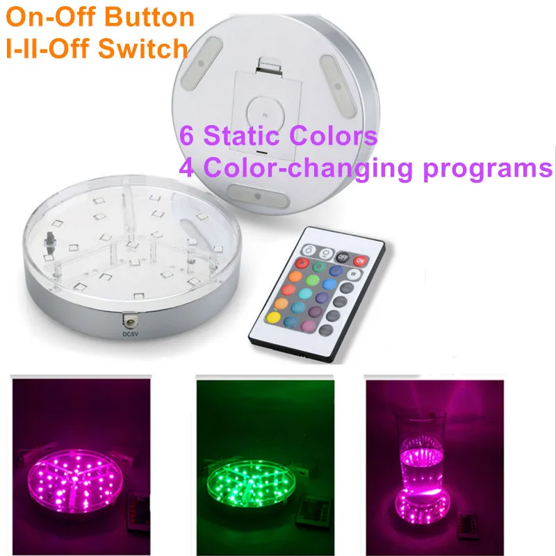 Wedding Reception Under Vase Lighting Rgb Color Changing 6inch