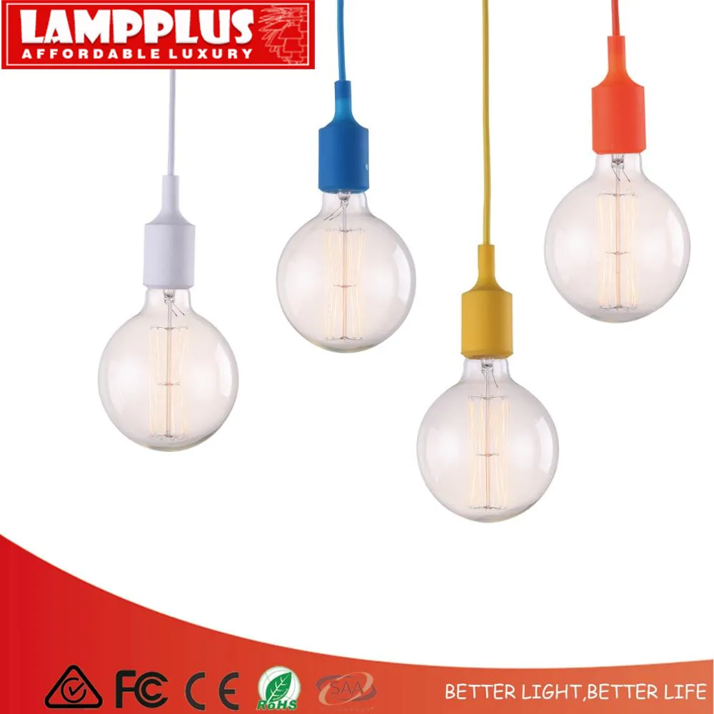

Lampplus Simple Colorful Silicone DIY Decoration Pendant light Droplight Ceiling lamp for bedroom living room study hotel room