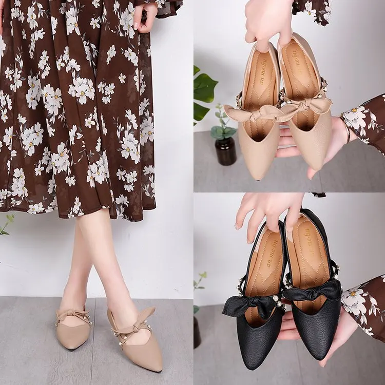 

Brand Ksyoocur 2019 New Ladies Flat Shoes Casual Women Shoes Comfortable Pointed Toe Flat Shoes Spring/autumn Women Shoes 18-020