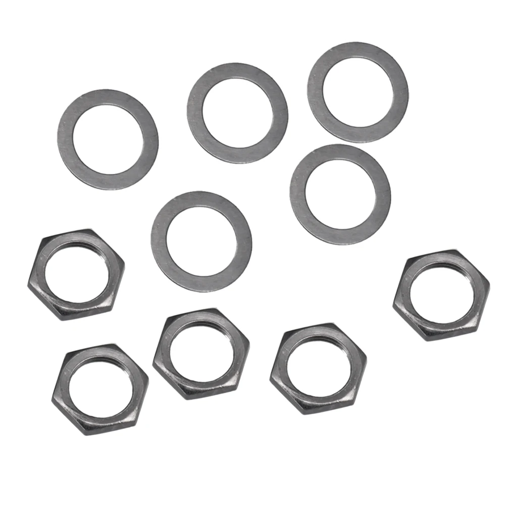 10Pcs Electric Guitar Iron Guitar Jack Nut Jack Socket Nut Electric Guitar& Bass Replacement for Electric Guitars & Bass Socket