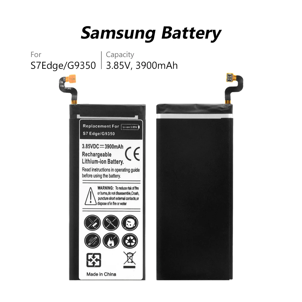 

Replacement Battery EB-BG935ABE For Samsung GALAXY S7Edge S7 Edge G9350 SM-G935FD SM-G935F SM-G935P G935P G935F 3900mAh Battery