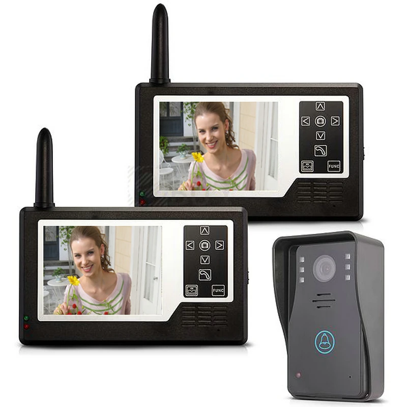

3.5" TFT Color Display Wireless Video Intercom Doorbell Door Phone Intercom System(1 TO 2)