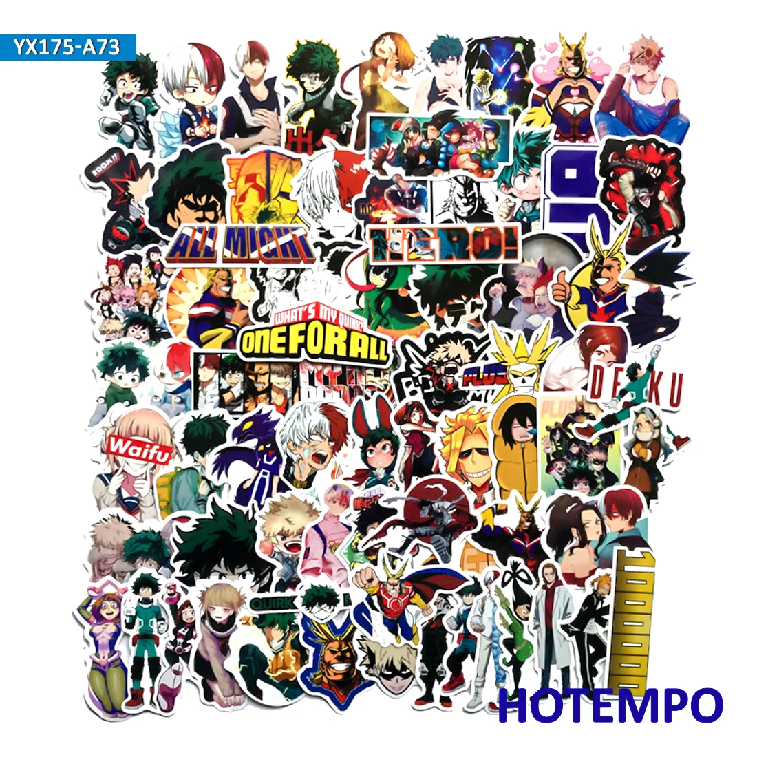 70pcs Izuku Midoriya All Might Boku no Hero Academia Character Sticker for Mobile Phone Laptop Luggage Skateboard Car Stickers 70pcs Izuku Midoriya All Might Boku no Hero Academia Character Sticker for Mobile Phone Laptop Luggage Skateboard Car Stickers