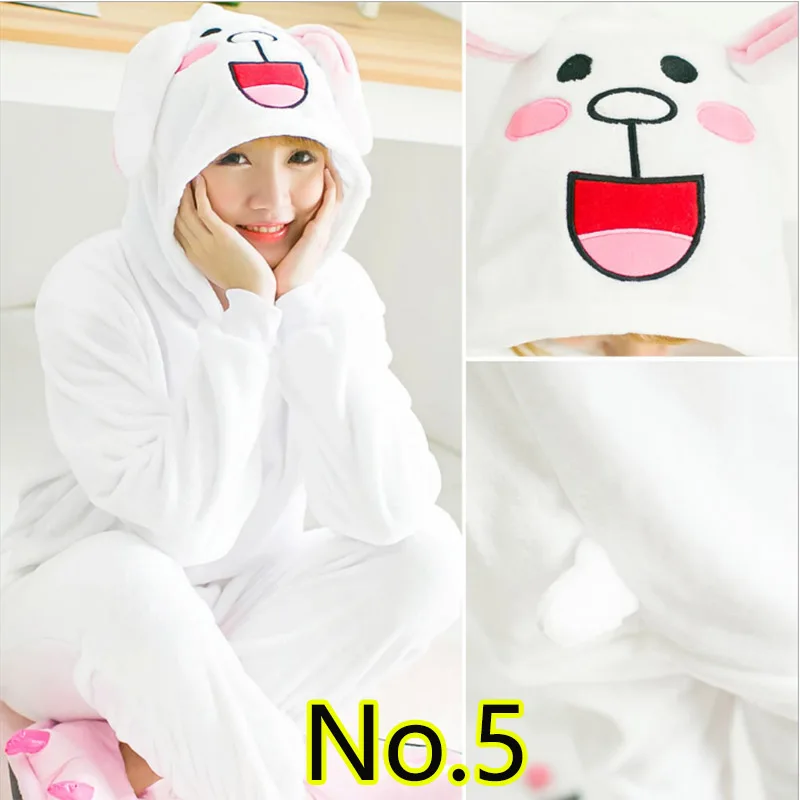 

2019 Pajamas onesie Women Kugurumi Rabbit Winter Flannel Pajama Kigurumi adult Nightie unicornio Sleepwear Overall