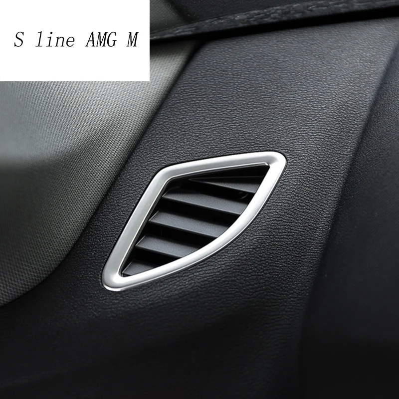 Стайлинга автомобилей розетки отделка интерьера Установите воздушный Outlet кадр декоративные наклейки крышка для BMW X1 F48- авто аксессуары