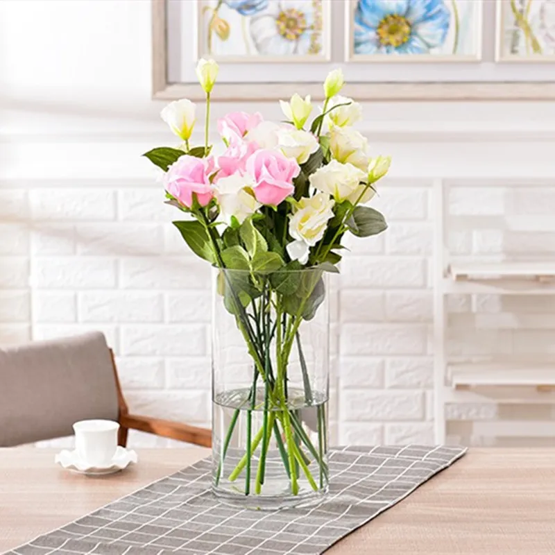 Aquarium Tank Flower Vase Acrylic Mini Fish Bowls Water Tube Micro