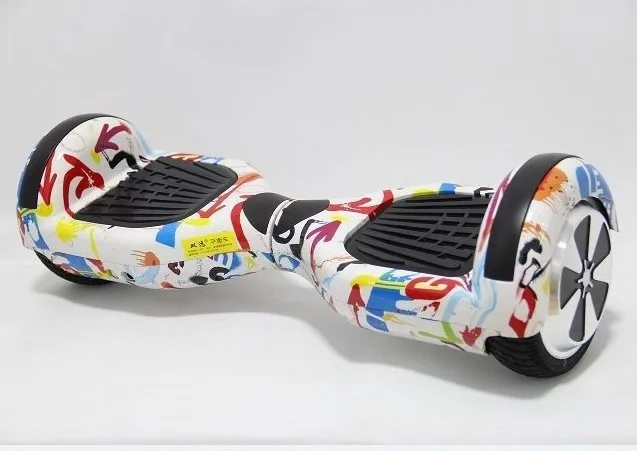 SUPERTEFF 6.5 inch graffiti self balance LED wheel high quality scooter with bluetooth speaker carry bag and remote controller