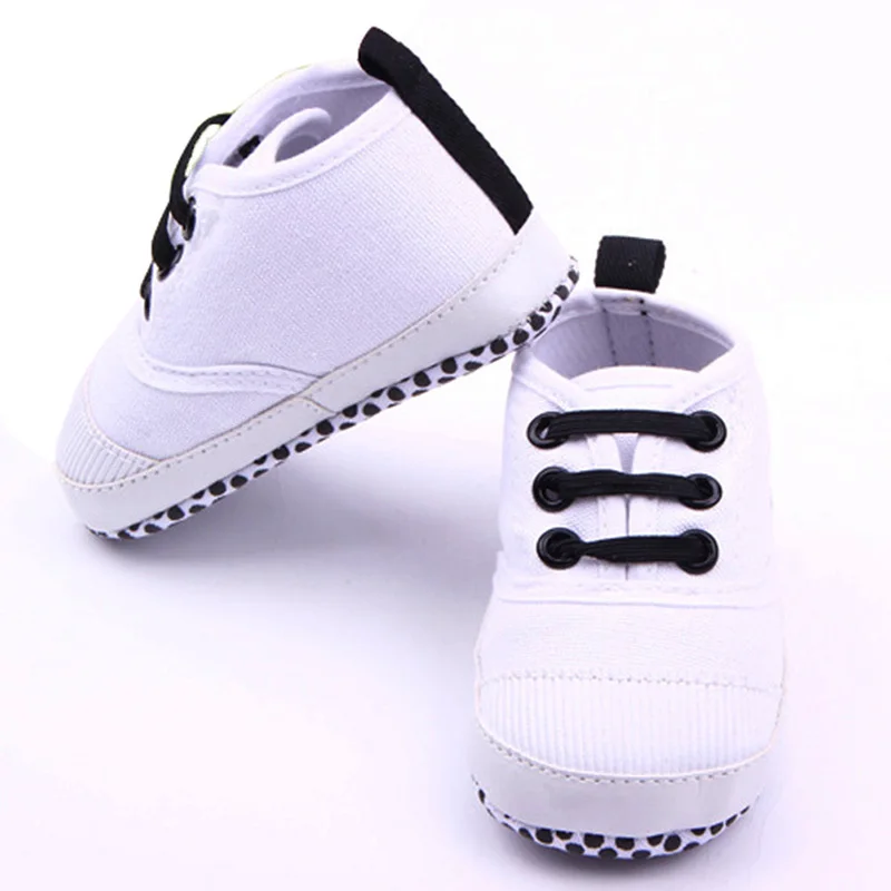 Обувь для младенцев твердые хлопок младенческой корону мягкая подошва для первых шагов малыша Обувь
