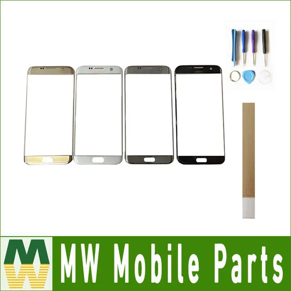 For Samsung Galaxy S6 Edge G925F G925A G925S Front Outer Glass Lens Black White Gold Green Color With Tape Free | Мобильные телефоны