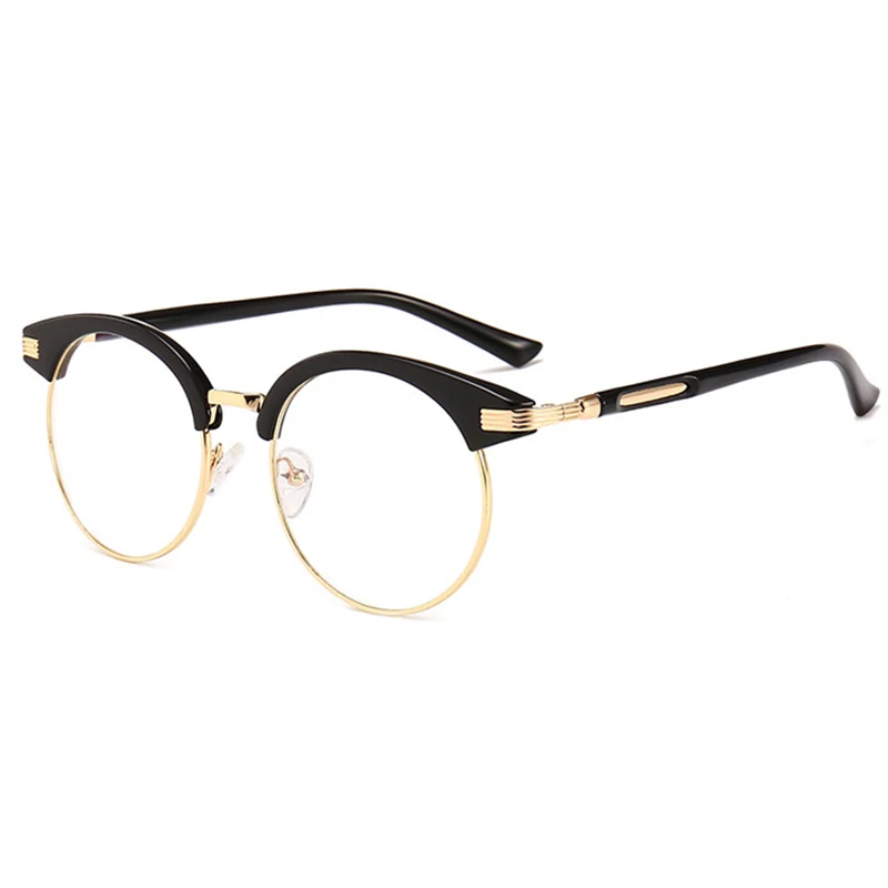 Unisex Anti Blue Ray Round Computer Glasses High