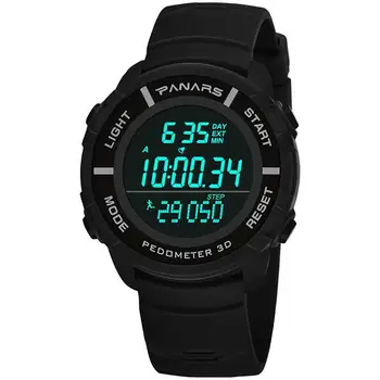 

Outdoor Men Fashion Pedometer Calendar Stopwatch Waterproof Military Sports Electronics Wrist Watch Relojes