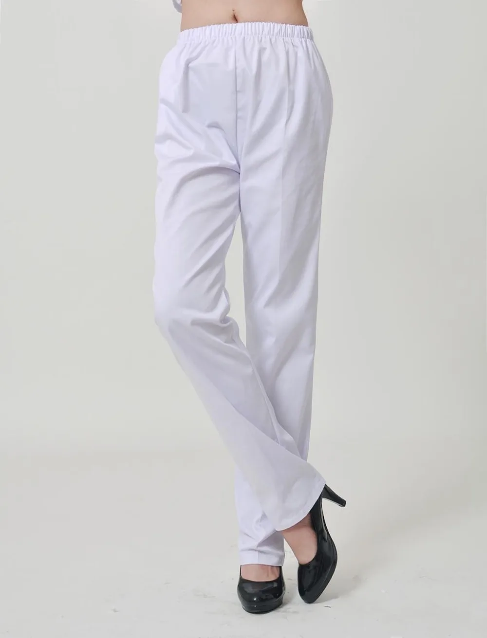 uniformes hospital nursing Nurse Pants White Work Pants Medical Trousers Female 100% Cotton Pink Blue