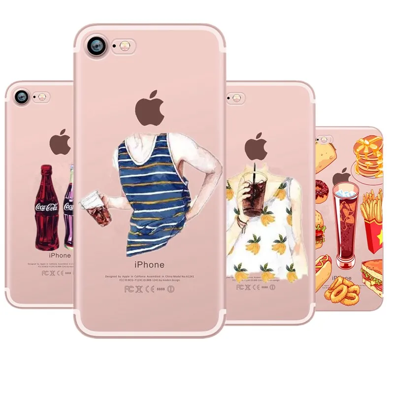Кола мальчик Девушка Лето для Fundas iPhone 6s плюс mujer силиконовый чехол 7 plus телефона