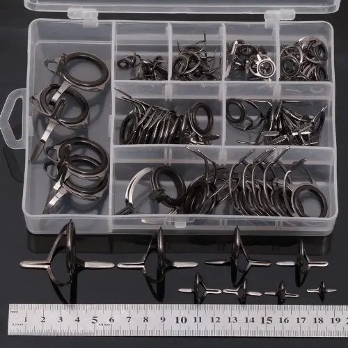 

75 X Vintage Oval Fishing Rod Guides Line Rings DIY parts 8 Sizes