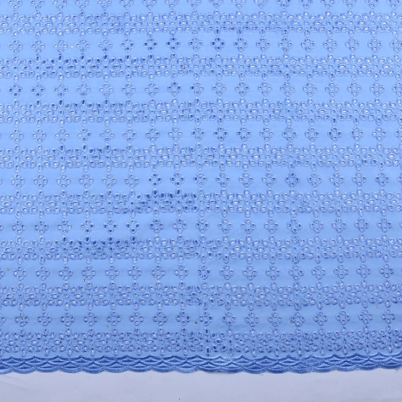 Небесно-голубая африканская кружевная ткань высокое качество швейцарская вуаль кружева в швейцарском африканском тюль, кружевные материалы для мужчин 1599