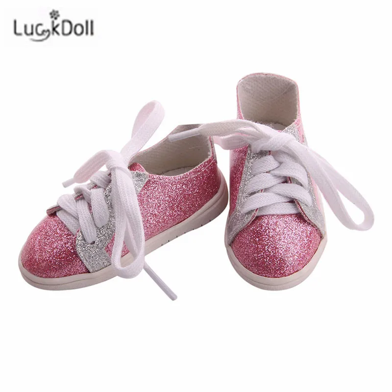 LUCKDOLL вафельная пятиугольная обувная игрушка ShoesFit 18 дюймов американская 43 см детская кукла одежда аксессуары, игрушки для девочек, поколение, день рождения Gif