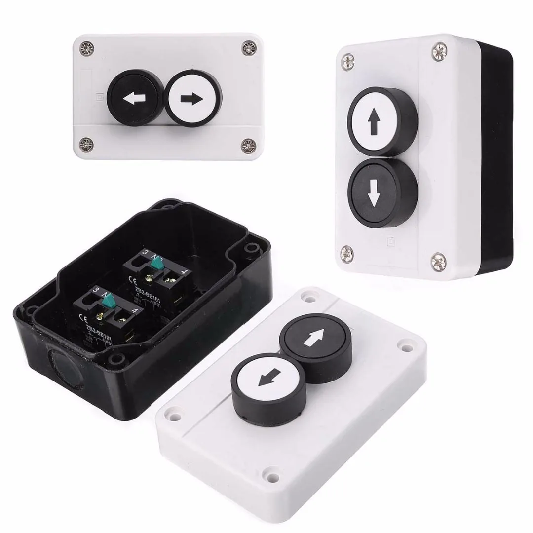 

High Quality Push Button Box Switch Arrows Up/Down Button Control Station Switches For Hoist Roller Door Double Insulated Mayitr