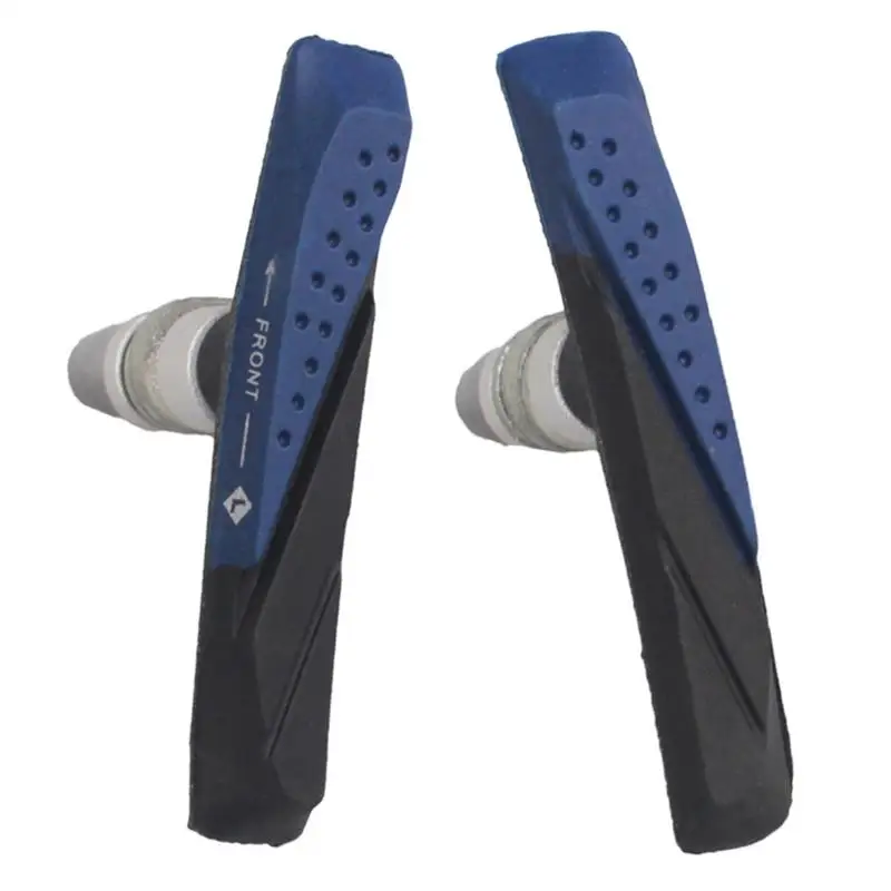 2pc Mountain Durable Bicycle V-Brake Holder Pads Brake Black Rubber Block