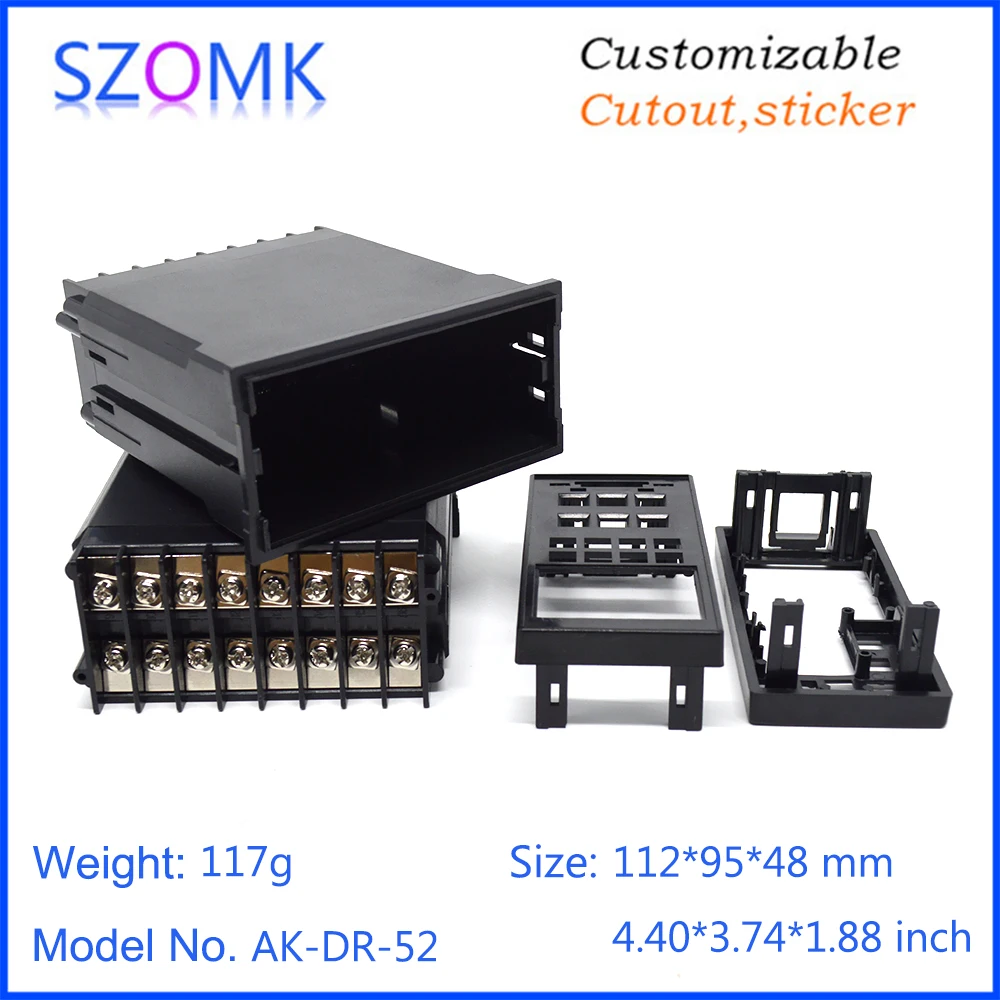 szomk plastic din rail enclosure controller plastic electronics instrument housing device box digital time relay shell (6)