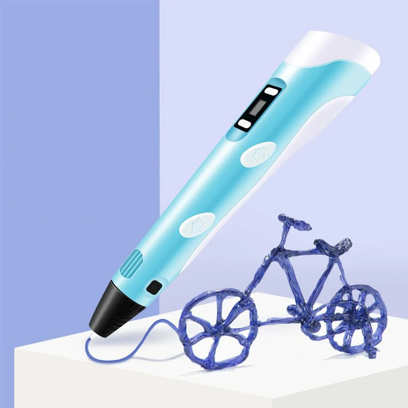 

Original 3D Printing Pen ABS Smart 3D Drawing Pens With Filament Led Display Educational Children's Creative Toy For Kids Gifts