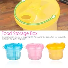Портативный дозатор для молочного порошка, контейнер для еды, коробка для хранения бобов для детей, детская бутылочка для путешествий