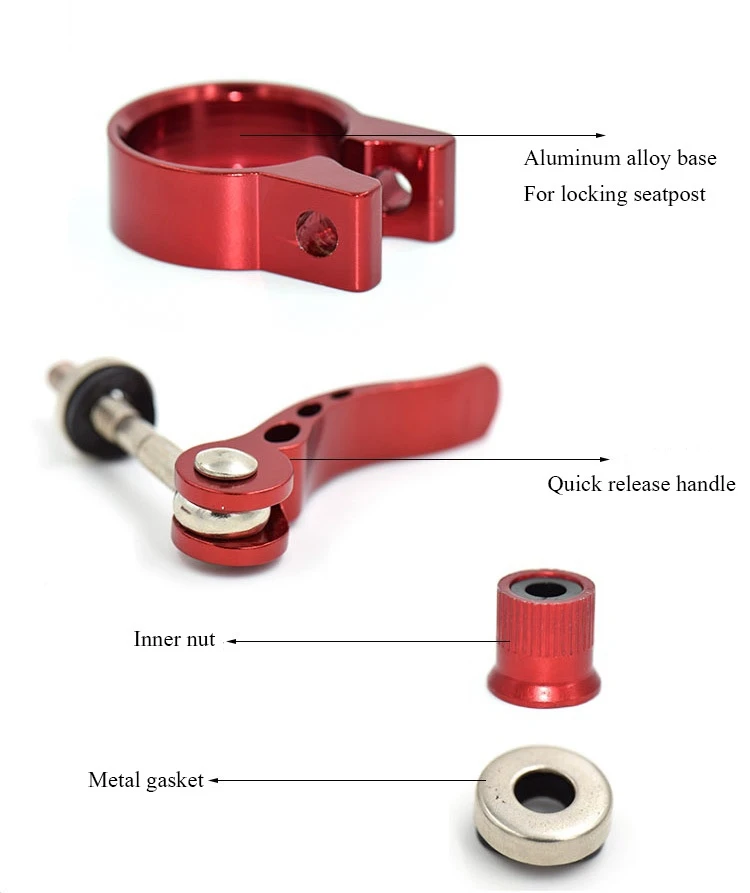 31,8 мм зажим для сидения велосипеда из алюминиевого сплава MTB дорожный велосипед зажим для велосипедного сиденья зажим быстросъемный Подседельный штырь моллюски велосипедная трубка зажим