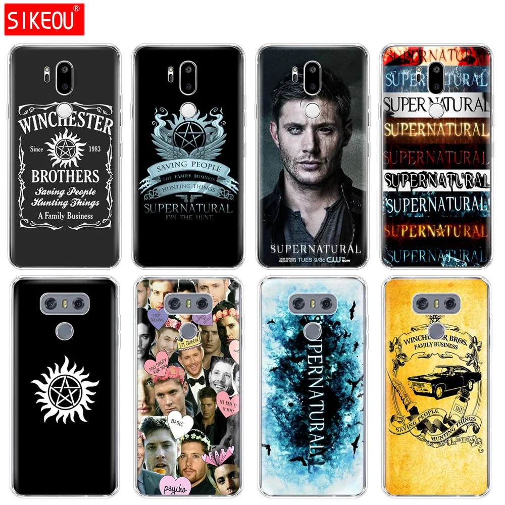 

silicone case phone cover for LG G7 Q8 Q6 G6 MINI G5 V30 V7 V9 k10 k8 X POWER 2 Supernatural Jared Padalecki