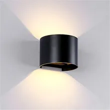 Brief Adjustable Waterproof 12W COB Up/Down outdoor LED wall lamp IP65 Surface Mounted Wall Lights Garden porch Sconce Decoratin