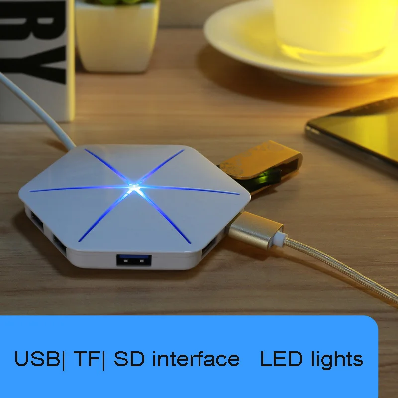 Высокоскоростной концентратор ICE COOREL USB 2 0 3 внешний 6 портовый Usb разветвитель с