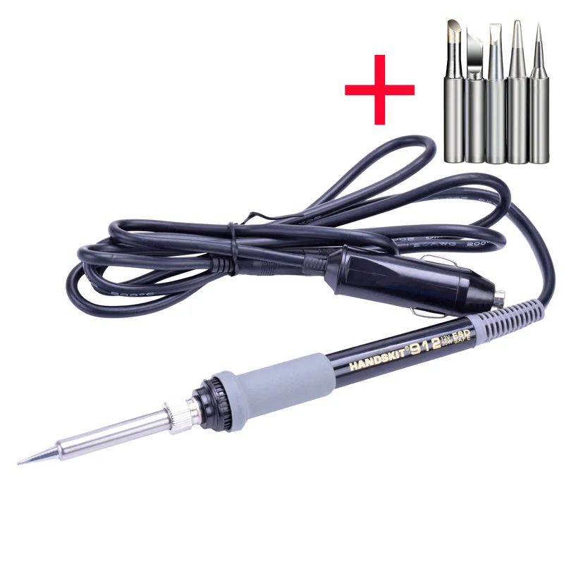 ebakey Soldering Iron DC12V / 35w Car Battery Low Voltage Electrical Soldering Iron Head Clip Portable Soldering Iron rework station Welding Equipment