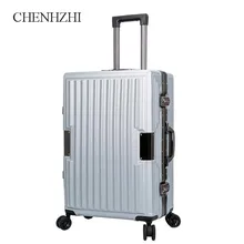 CHENGZHI2" 24" дюйма алюминиевая рама ABS прокатки камера Дорожный чемодан тележка для ручного багажа с колесами