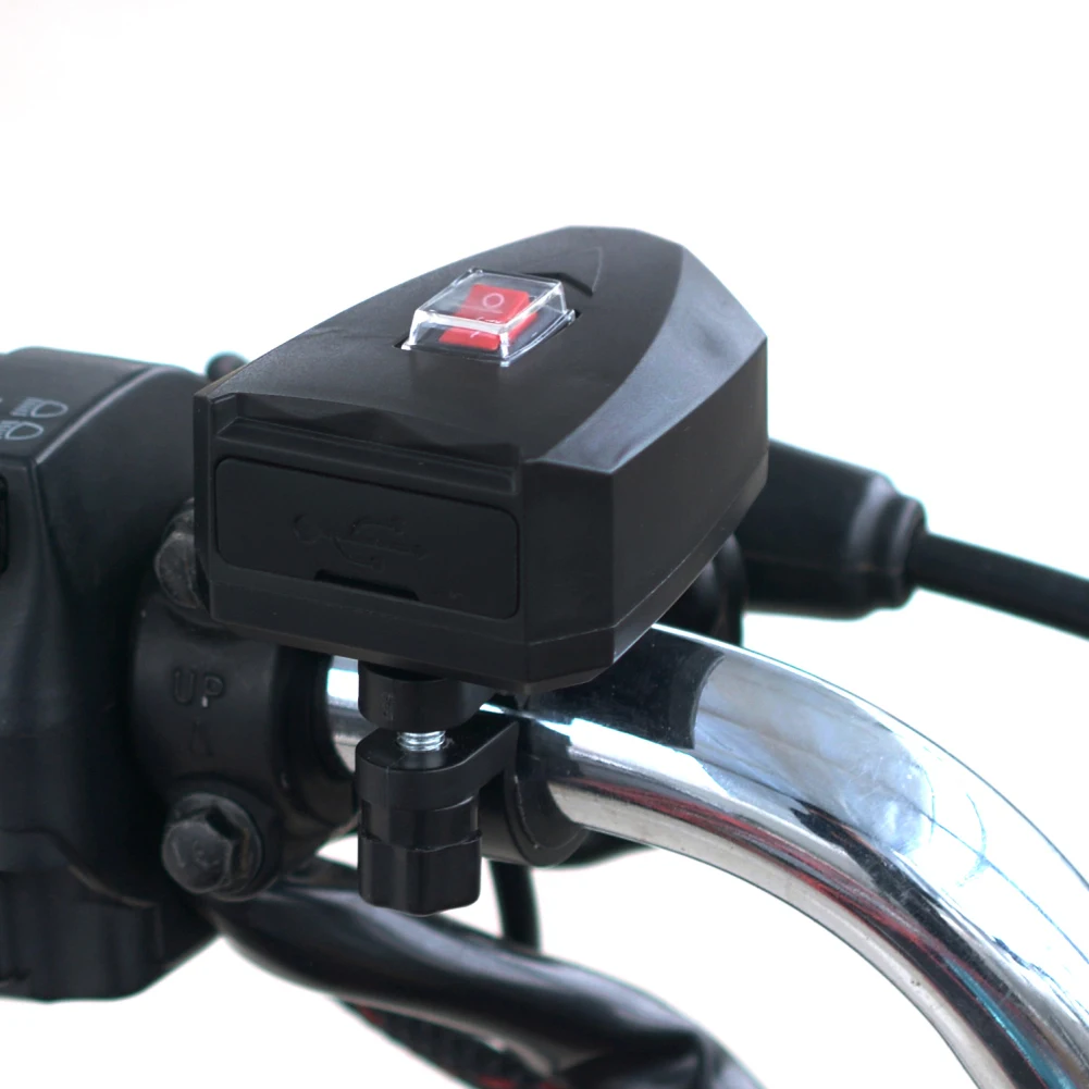 

Motorcycle Mobile Usb Electric Car Charger Phone Charger Waterproof Double with Switch 10v-80v Equipment Mobility Motos Usb