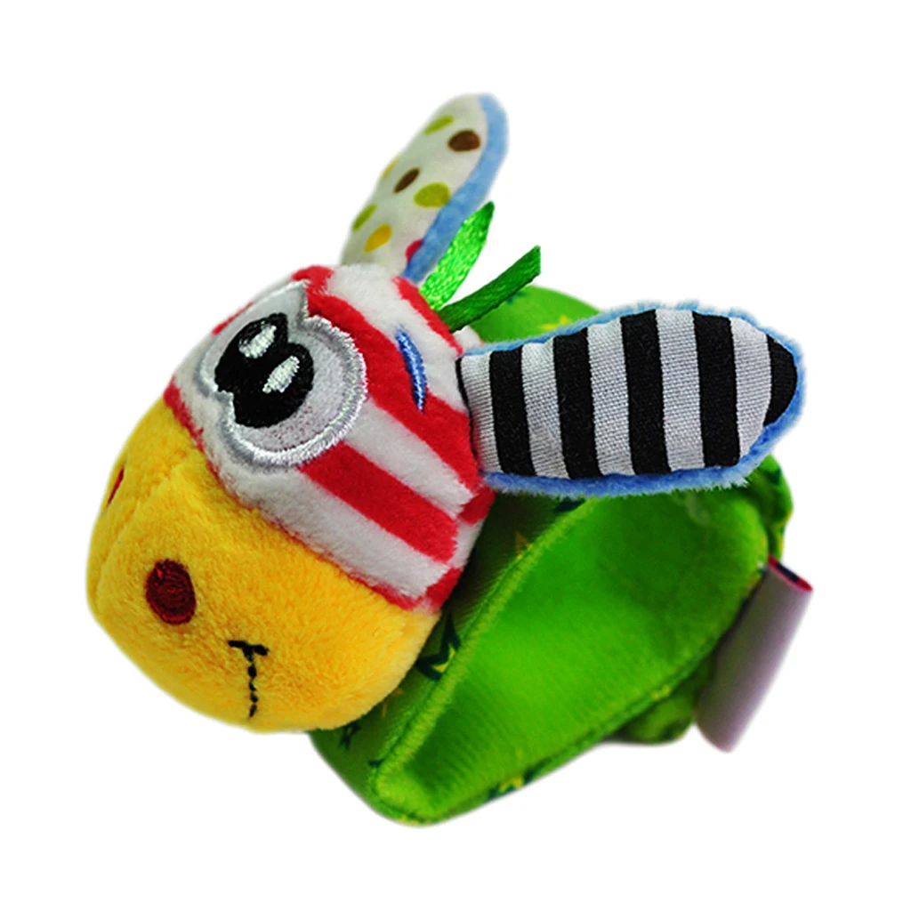 1Pc Infant Baby Kids Children Toddlers Soft Plush Animals Lovely Wristband Rattle Learn Toy Novelty Gift