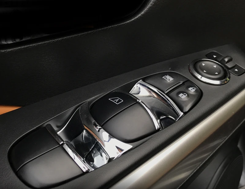 

for NISSAN KICKS 2017 Glass window switch decorate Sequin