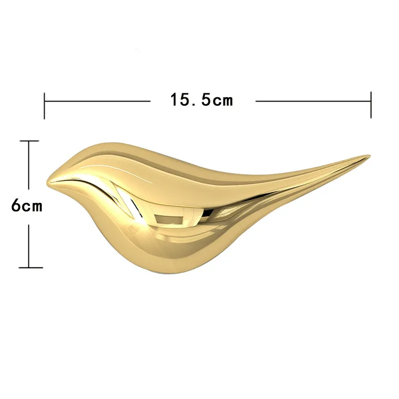 Украшение для дома в скандинавском стиле, разноцветное украшение в виде птиц, украшение на стену - Цвет: Gold