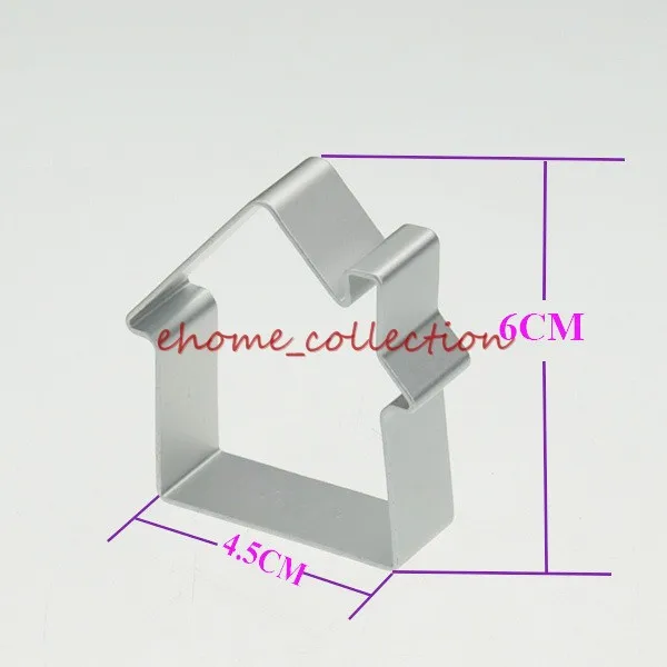 2 шт. в форме домика, резка для печенья и помадки, металлический бисквит из алюминиевого сплава, инструменты для дома, кухни, сделай сам, украшения для выпечки ручной работы