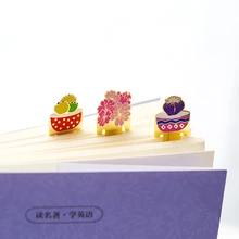 12 шт./лот суккулентные растения мини металлическая Закладка для книги Винтажная закладка в форме цветка клипсы офисные школьные принадлежности marcadores de livro 6425