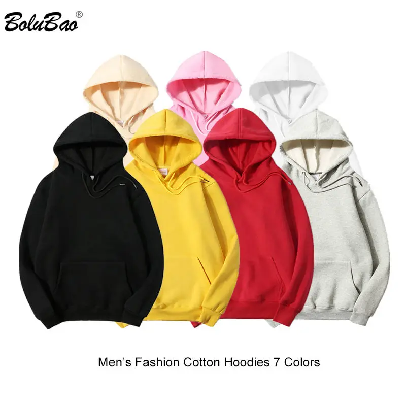 BOLUBAO Fashion Brand Men's Hoodie Solid Color Casual Men 100% Cotton Sweatshirts Hip Hop Men Hoodie Street Style Hoodies BOLUBAO Fashion Brand Men's Hoodie Solid Color Casual Men 100% Cotton Sweatshirts Hip Hop Men Hoodie Street Style Hoodies