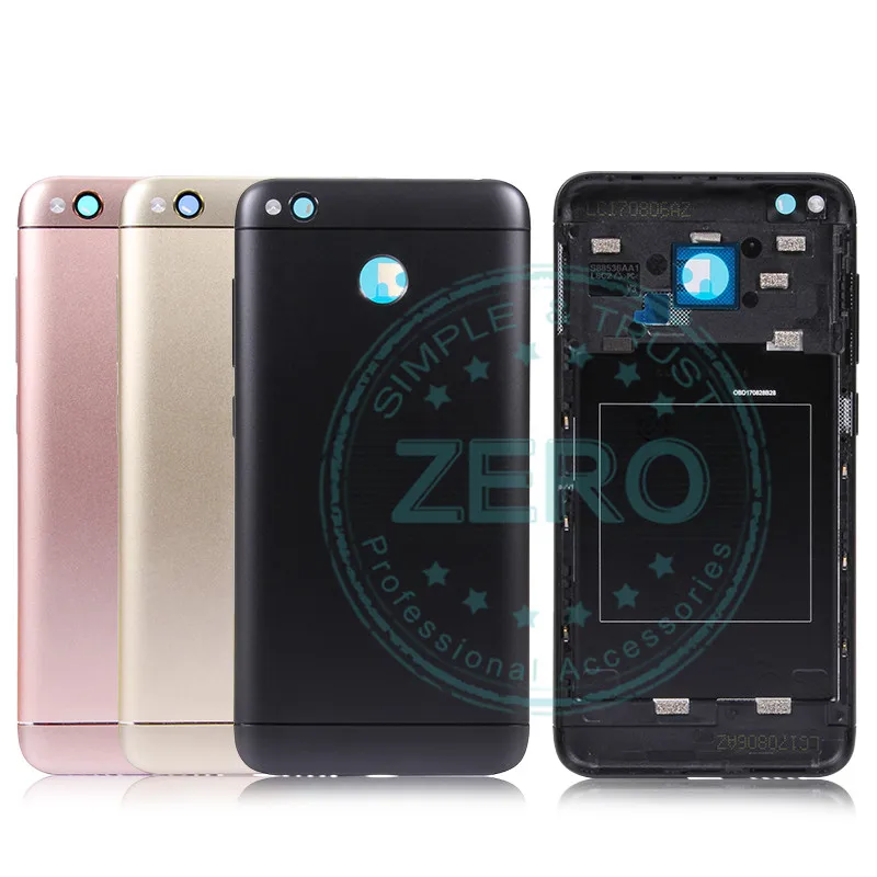 

For Xiaomi Redmi 4X Back Battery Cover Metal + Camera Glass + Side Keys Rear Housing For Redmi 4X Battery Door Case Repair Parts