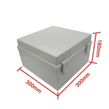 Waterproof 300*300*180mm Plastic Electronic Project Box Enclosure Cover Case with Base Board
