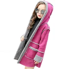 DZIECKO Children Wool Coats For Girls Thicken Warmer Girl Overcoat Kids Winter Fashion Wool Jackets Baby Girl Clothing