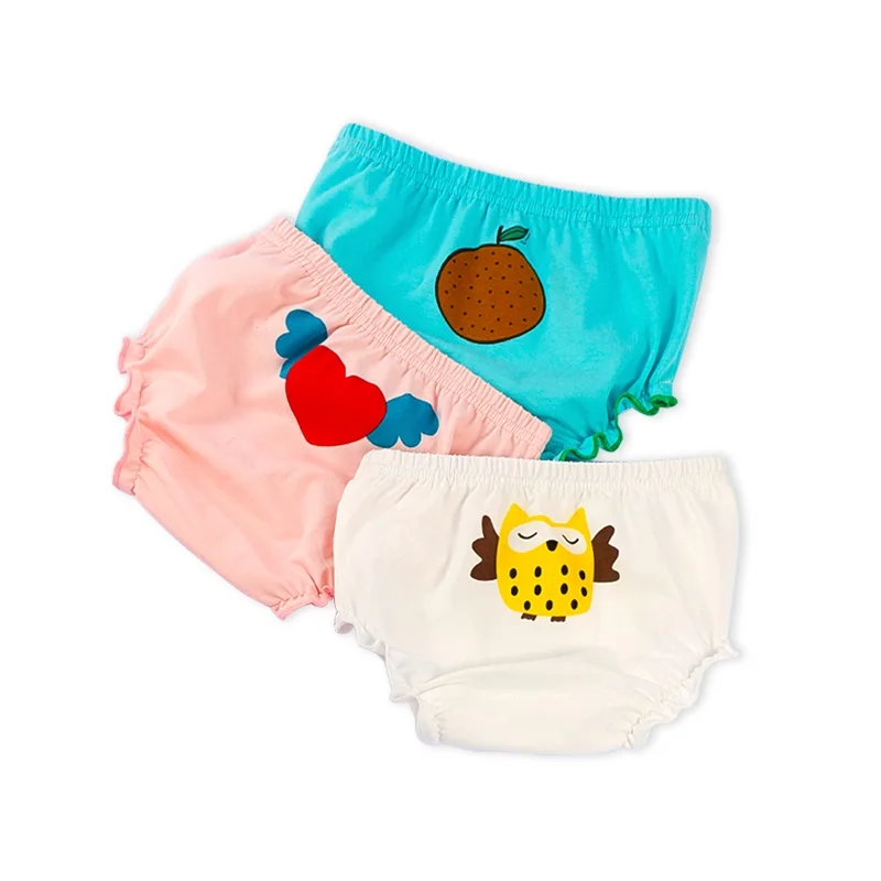 4.high quality baby underwear 95% cotton 5% Spandex Briefs for girls  (2)
